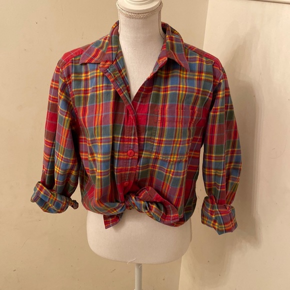 Liz Claiborne Tops - Liz Claiborne Plaid Button Down
